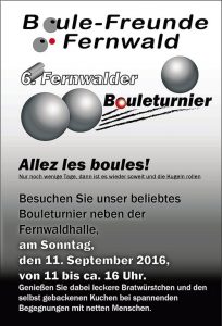 6. Fernwalder Bouleturnier