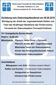 40 Jahre Förderverein Fernwald Diakoniestation